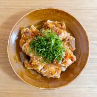 鶏肉の竜田揚げ🍚🥢(大葉もりもり)