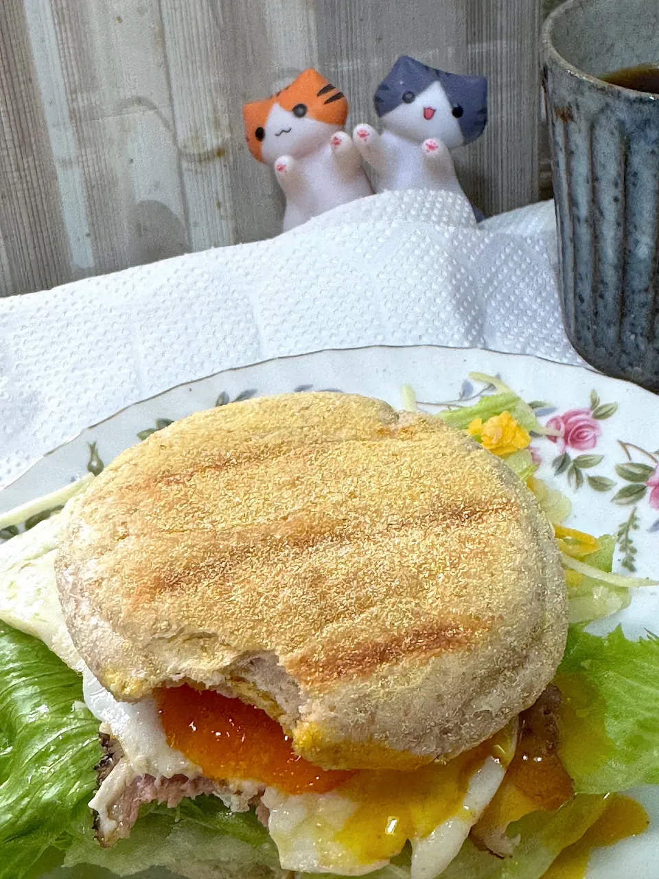 全粒粉マフィンサンド|🐧ペンギン2さん