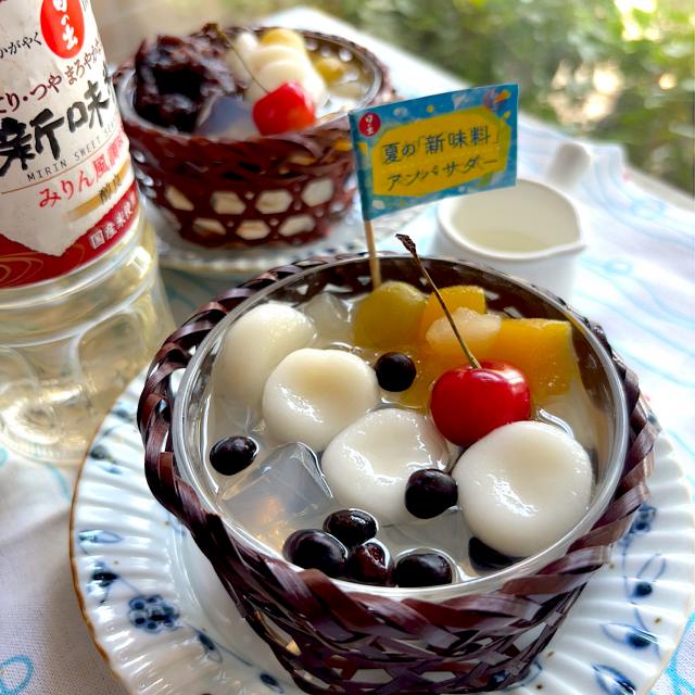 白玉みつ豆 白玉あんみつ新味料/とんちん | Snapdish[スナップ