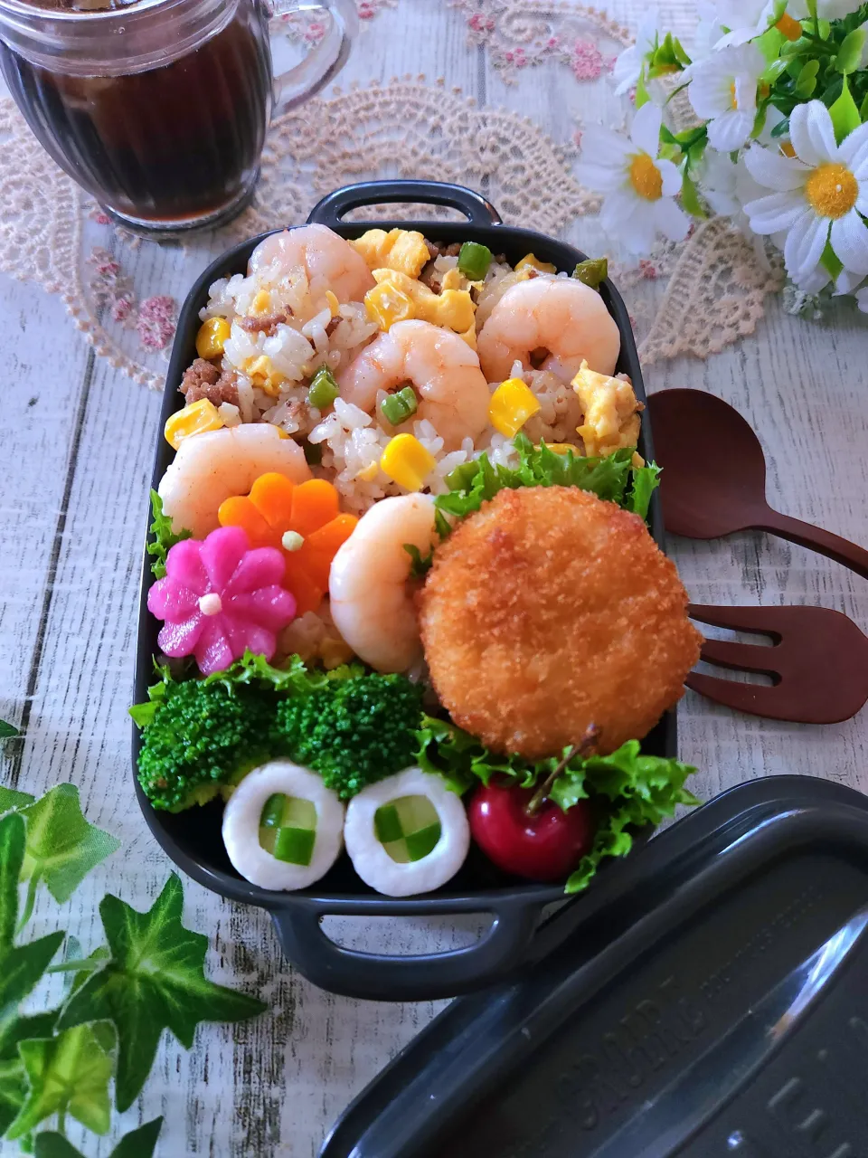 海老炒飯弁当|sugar beansさん