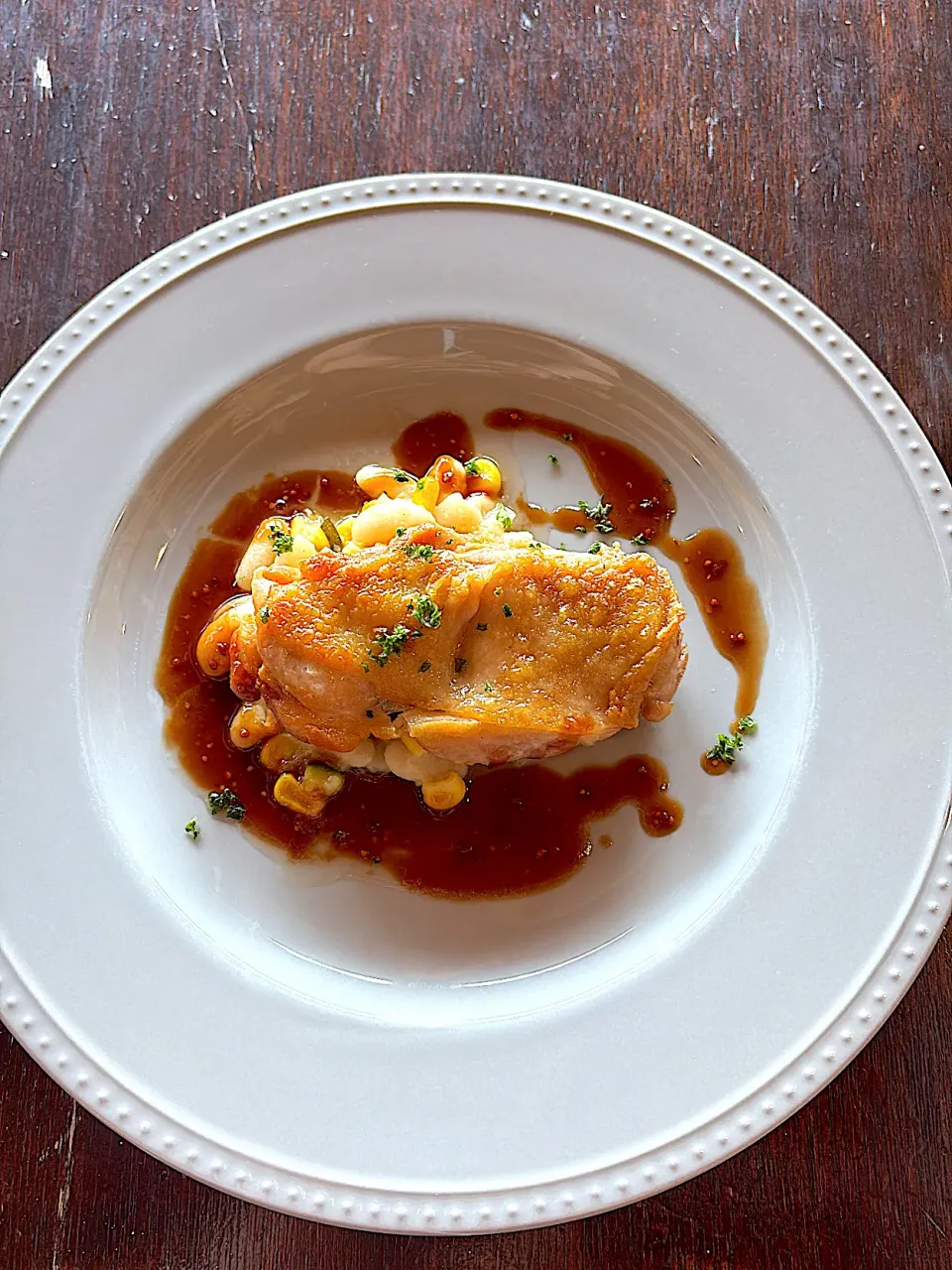 イカリヤ食堂　鶏もも肉のロースト赤ワインソース|hiroeさん