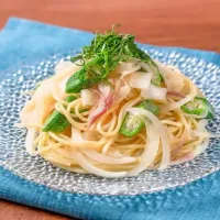 ピーラー大根と玉ねぎのさっぱり和風冷製パスタ|マルコメ キッチンさん