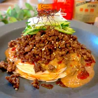 汁なし坦々そうめん|みずほさん