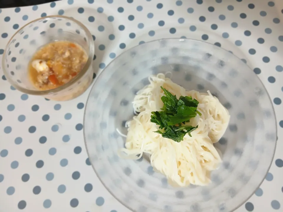 お素麺でごはん😆|ぽんすけさん