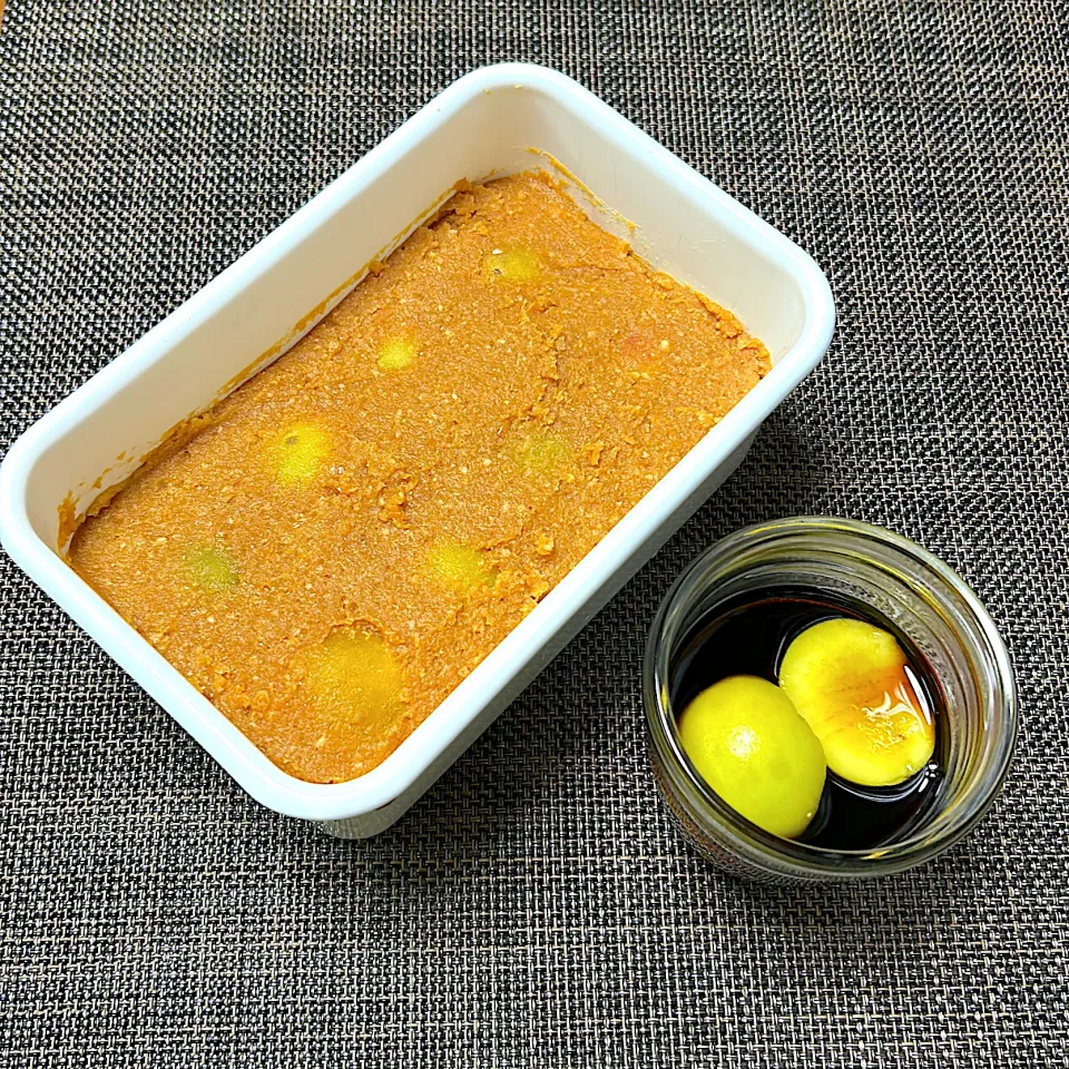 記録用　梅味噌と梅しょうゆ|柚子きりかさん
