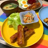 うまだれちくわチーズ豚肉巻き♬|panchiさん