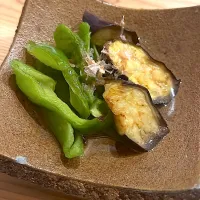 ナスとピーマンの揚げ浸し|ぺろたんさん