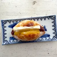 さつまいも餡とあんバターパン|akoakoさん