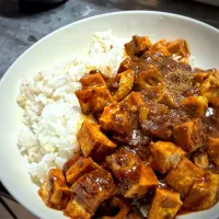 今夜は、痺れる辛さの厚揚げ麻婆飯を頂きました😋👍🎵| ギムレットさん