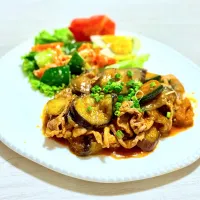 茄子＆かぼちゃ＆豚肉のピリ辛炒め|tap.rinさん