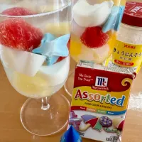 杏仁豆腐入りフルーツポンチ|sana.ayaさん
