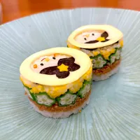 織姫と彦星の重ね寿司