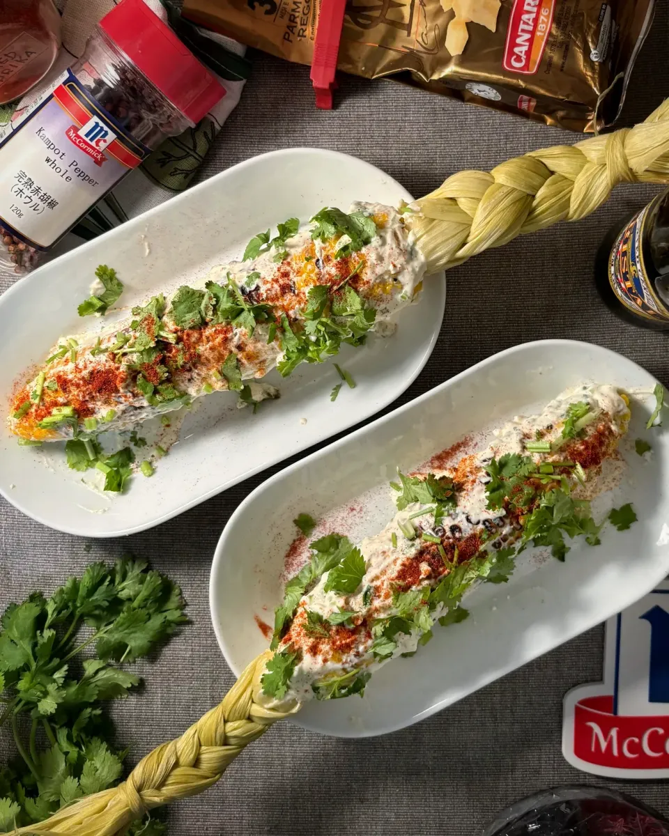 まる(丸大豆)さんの料理 エロテelotes  -メキシカン焼きもろこし🌽🌶🌵|まる(丸大豆)さん