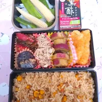 🍀2025/0704(金)とうもろこしご飯弁当|ともちんさん