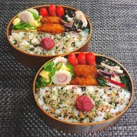 母とムスコのラブラブおソロ♪チキン南蛮カツとアレコレ弁当|からあげビールさん