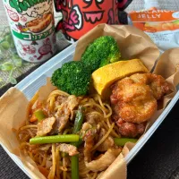 【誤差あり弁当】スタミナパスタ弁当