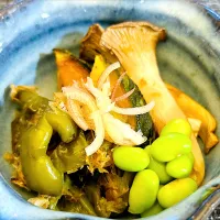 ピーマン、カボチャ、エリンギの焼き浸し|M⭐︎さん