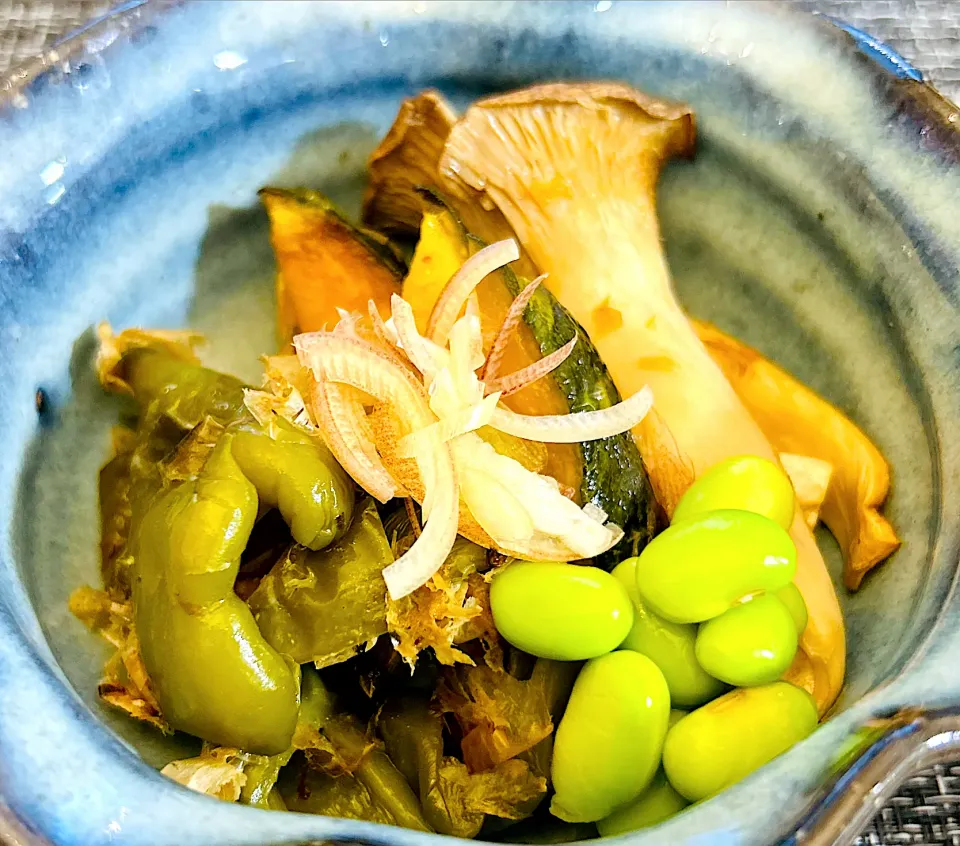ピーマン、カボチャ、エリンギの焼き浸し|M⭐︎さん
