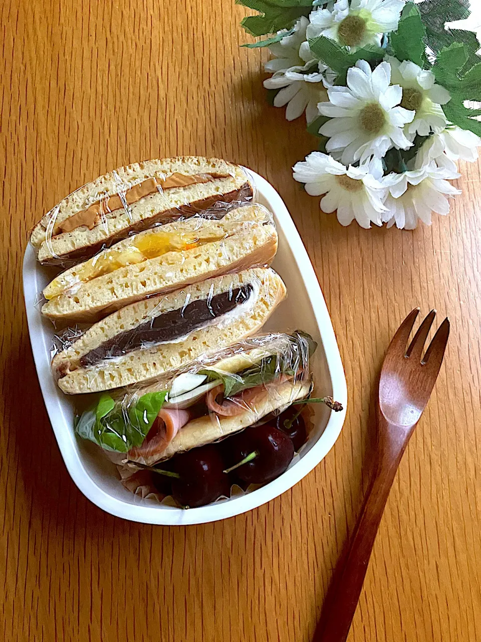 ＊0058. パンケーキサンド🥞娘ちゃんの高校生弁当🍱＊|＊抹茶＊さん