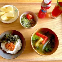 朝ごはん☀️今日も暑くなりますね〜fight٩( ᐛ )و7/4| さくたえさん