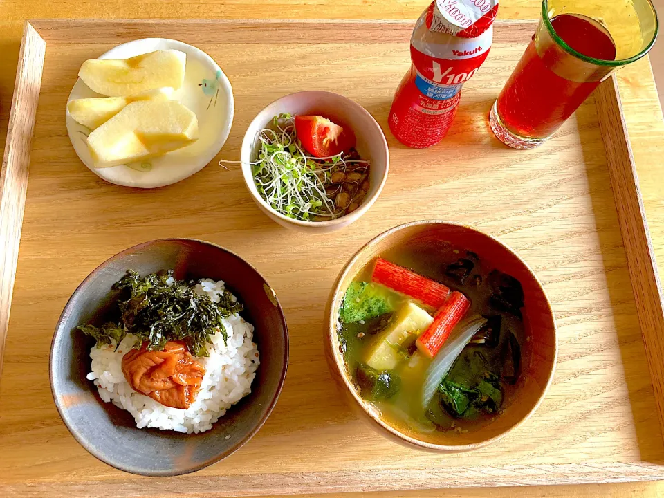 朝ごはん☀️今日も暑くなりますね〜fight٩( ᐛ )و7/4|さくたえさん