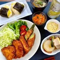 チキンカツ定食😋| ナツ1224さん