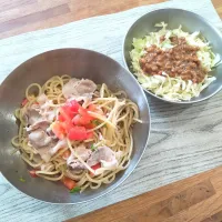冷たいパスタランチ🍝|puniさん