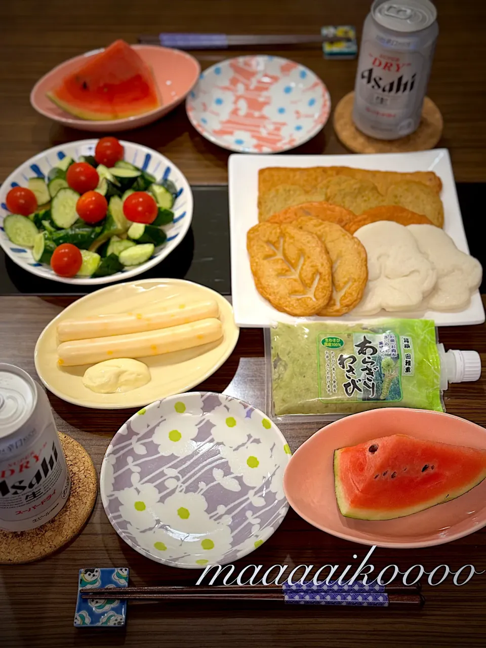 水曜日の晩ご飯🍉|マイコさん