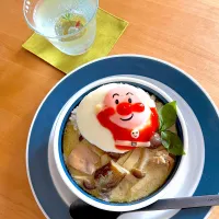 グリーンカレー　アンパンマンの目玉焼きのせ|jarinkoさん