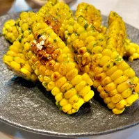 焼きもろこしのあおさバター