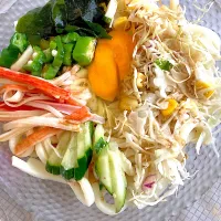 具材たっぷり冷やし釜玉うどん|Ayaさん