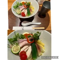 衝撃の冷やしSOBAでした@篝　六本木ヒルズ。今までの冷やし中華、冷やしラーメンを完全にひっくり返しました。美味しかった。|sniper66さん