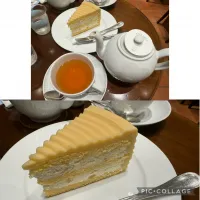 食後はHARBSでアールグレイとマロンケーキで締め（笑）|sniper66さん