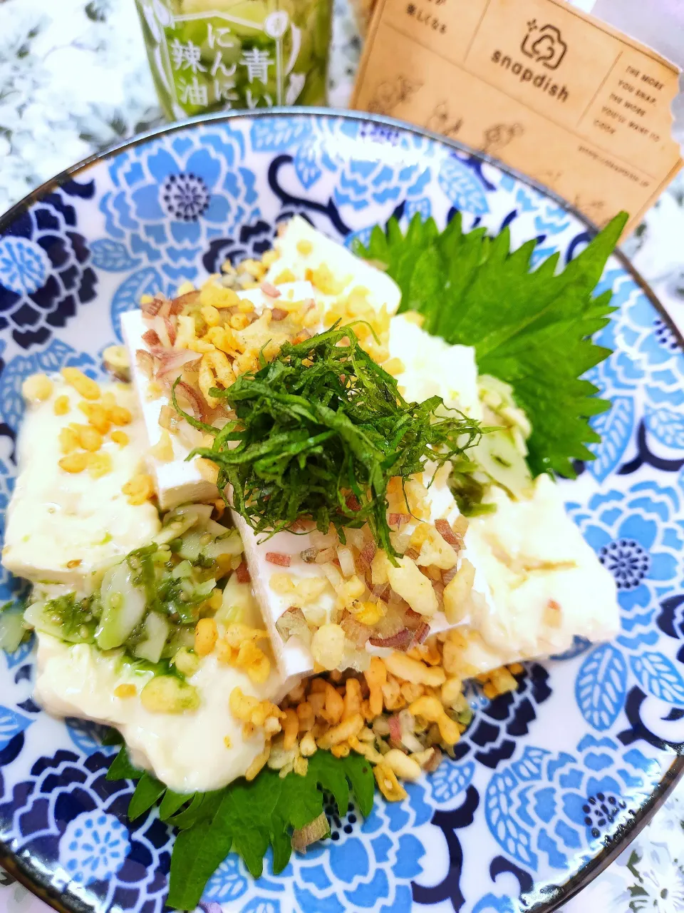 五郎さんの料理 イカ天かす冷やっこ|@きなこさん