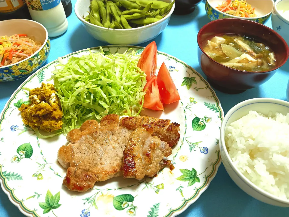 ステーキ夕飯|えっこさん