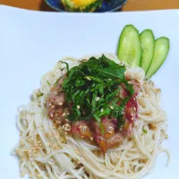 梅納豆そうめんとカボッキーのジョン|はるみさん