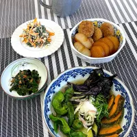 夏野菜の揚げ出汁漬け　他おかず|シフォンさん