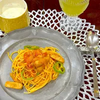 2025.7.4 お夕飯はナポリタンとクラムチャウダー| Seikoさん