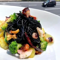 イカにもタコにもスパゲッティ