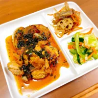 鶏と新玉のニラだれ漬け|teritamagoさん