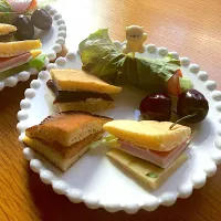 ＊パンケーキサンド朝食🥞＊|＊抹茶＊さん
