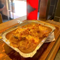 Baked rice with chicken in porcini mushroom sauce| skyblueさん