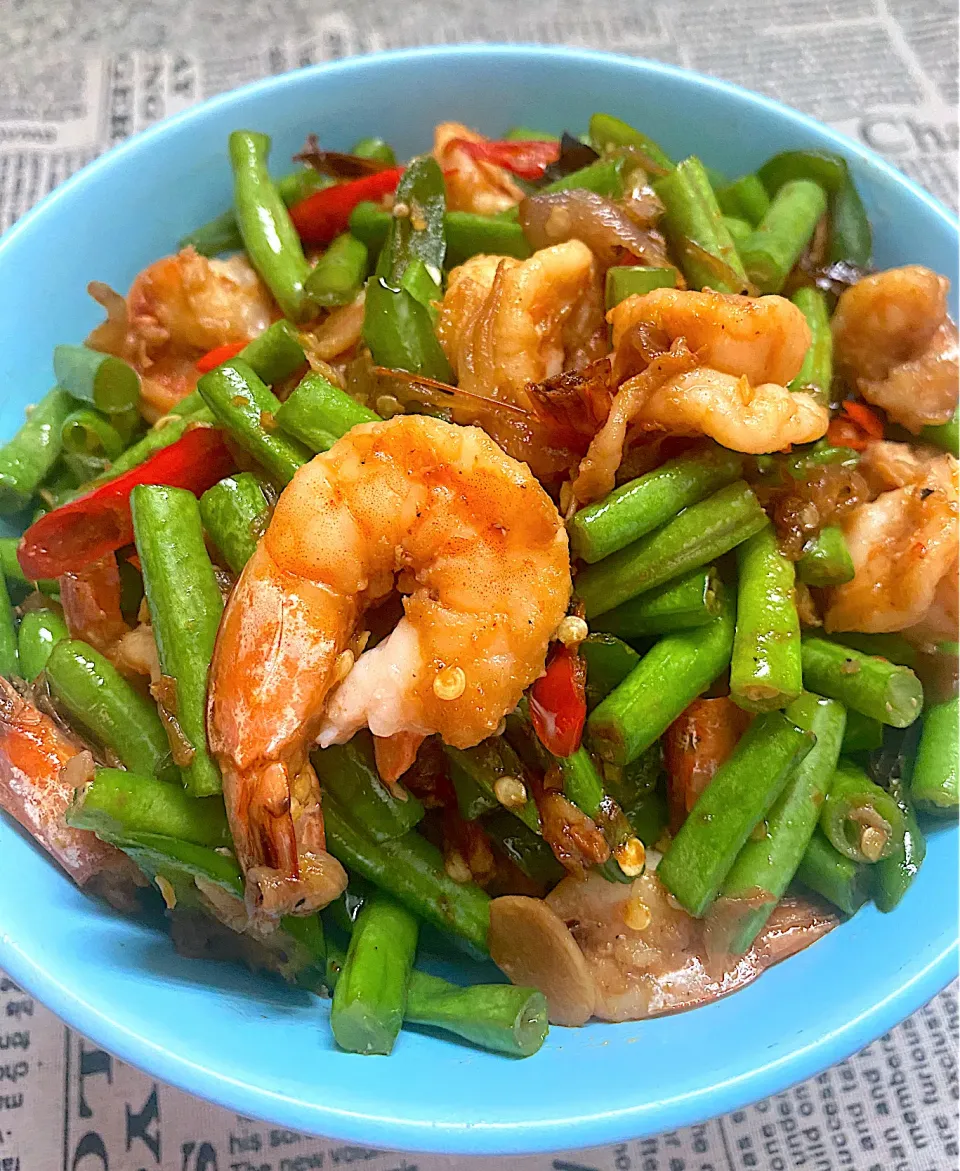 Tumis Buncis Udang Pedas|Meinaさん