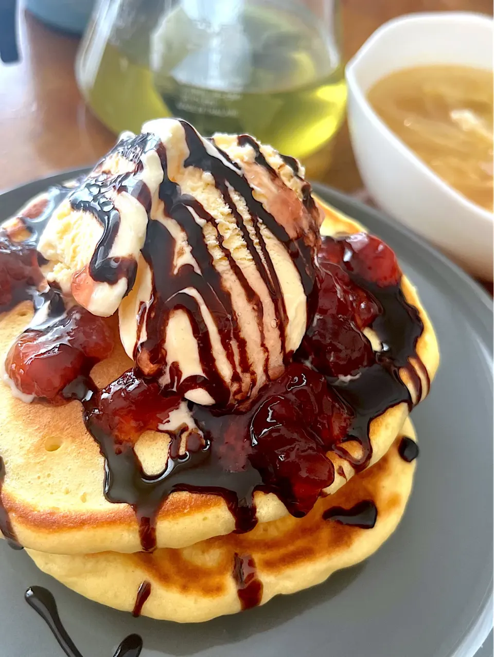 朝ごはんパンケーキ|さんだーさん