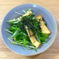 水菜と油あげのサラダ|ゆきんころんさん