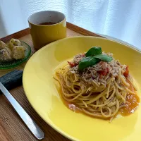 ミニトマトとしらすのパスタセット|pontalさん