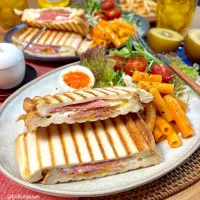 ハムたまホットサンドプレート|ラゴさん。さん