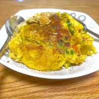 Egg omelette curry noodles|Florrieさん