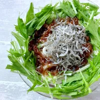 ヤマサ醤油公式アカウントさんの料理 しらすの梅ぽん酢パスタ👉うどんにアレンジ|izoomさん