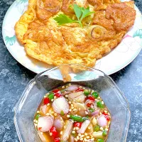 Thai-style Omelette with Chili Fish Sauce|ple💕さん